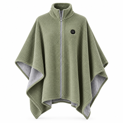 Cloakly heated wearable blanket in olive green