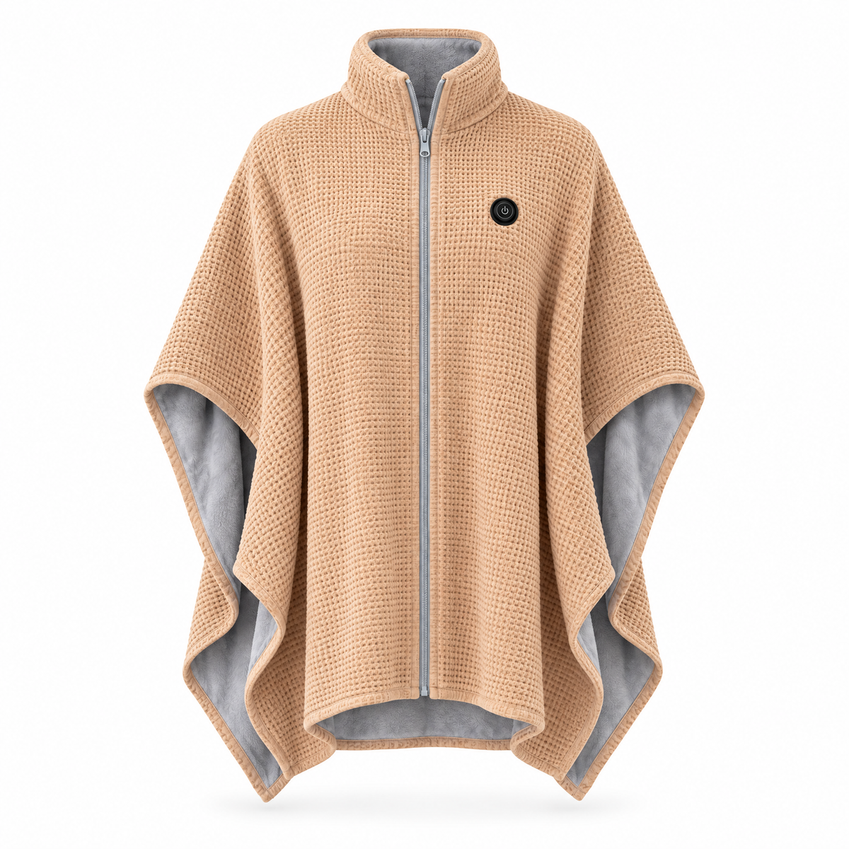 Cloakly heated wearable blanket in beige